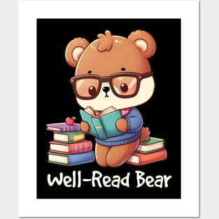 Cute Well Read Bear Posters and Art